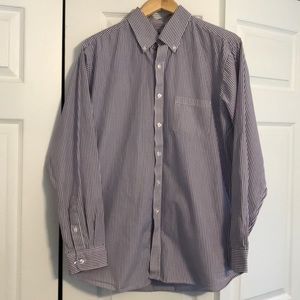 3/$20 Club room purple striped button down shirt